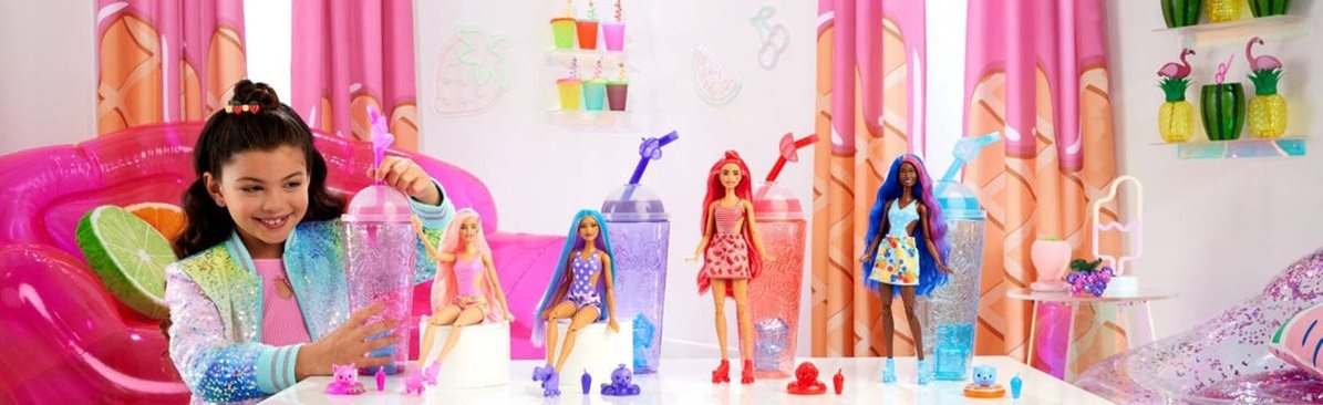 Bábika Barbie Pop Reveal Barbie šťavnaté ovocie – Jahodová limonáda
