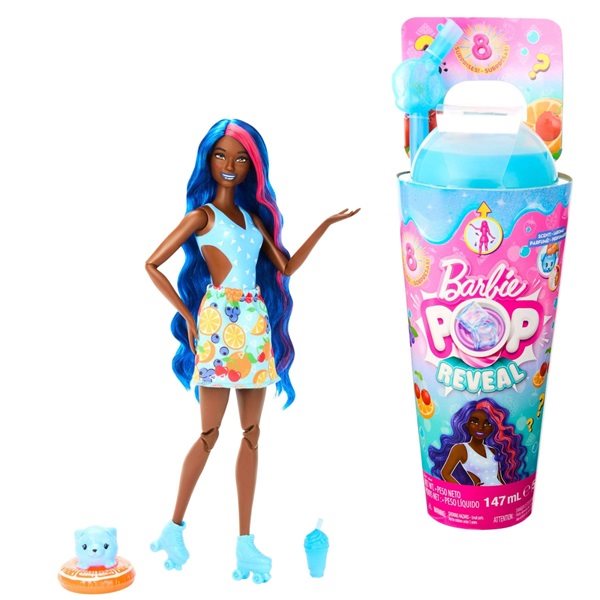 Bábika Barbie Pop Reveal Barbie šťavnaté ovocie – Ovocný punč