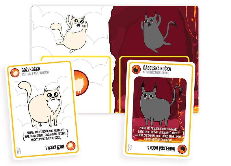 Kartová hra Výbušné mačiatka: Dobro a zlo