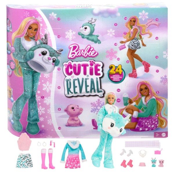 Adventný kalendár Barbie Cutie Reveal Adventný kalendár 2023