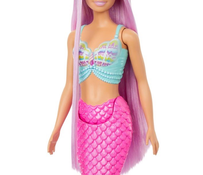 Bábika Barbie Rozprávková bábika s dlhými vlasmi - Morská panna