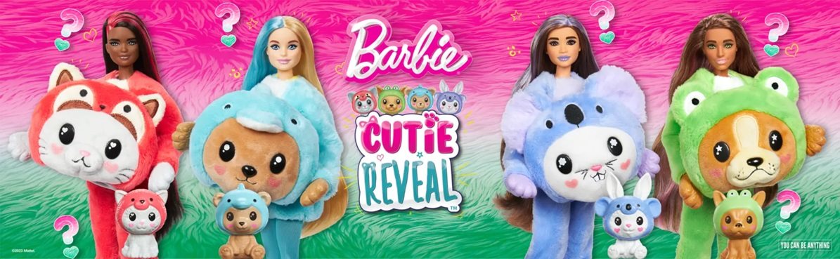 Bábika Barbie Cutie Reveal Barbie v kostýme