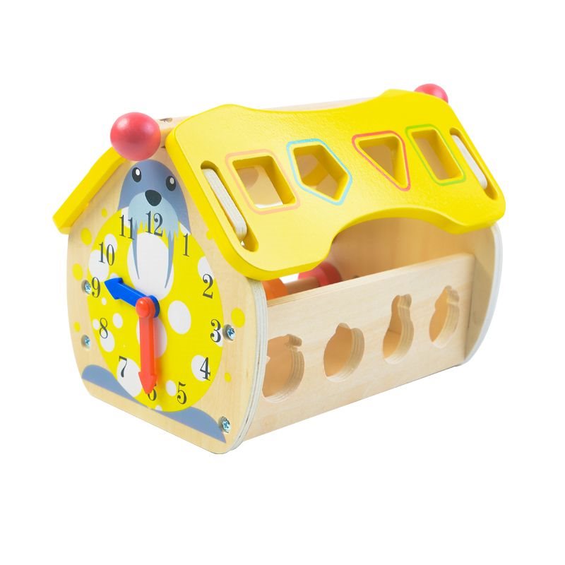 Lern-Haus aus Holz - zum Lernen der Uhr Lern-Haus aus Holz - zum Lernen der Uhr