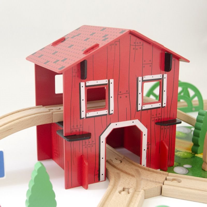 77-teiliges Modelleisenbahn-Set