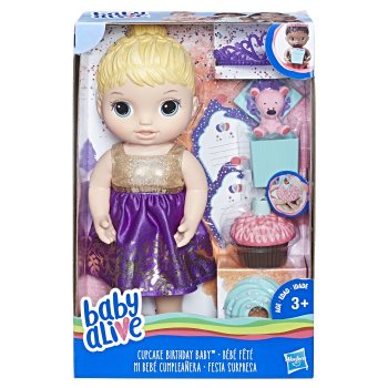 Baby Alive Narozeninová blonďatá panenka Baby Alive Narozeninová blonďatá panenka