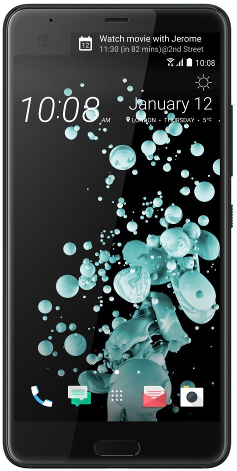 Přední strana Elegantní HTC U Ultra