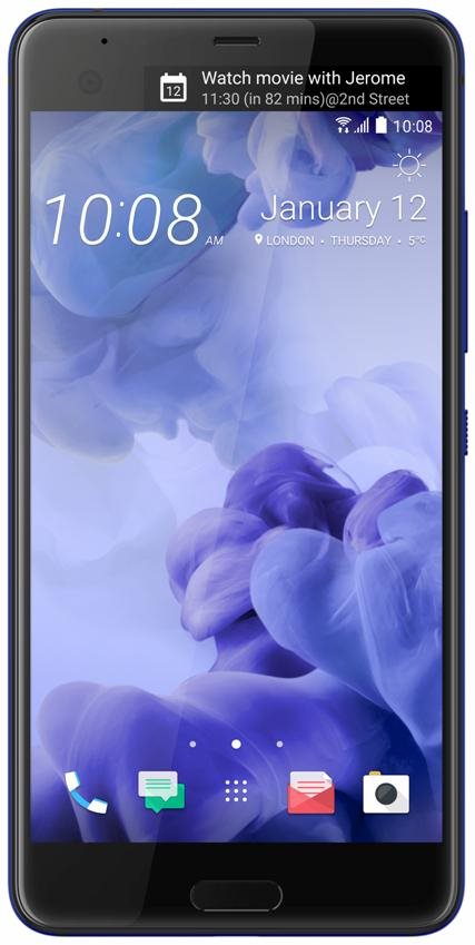 Přední strana Elegantní HTC U Ultra