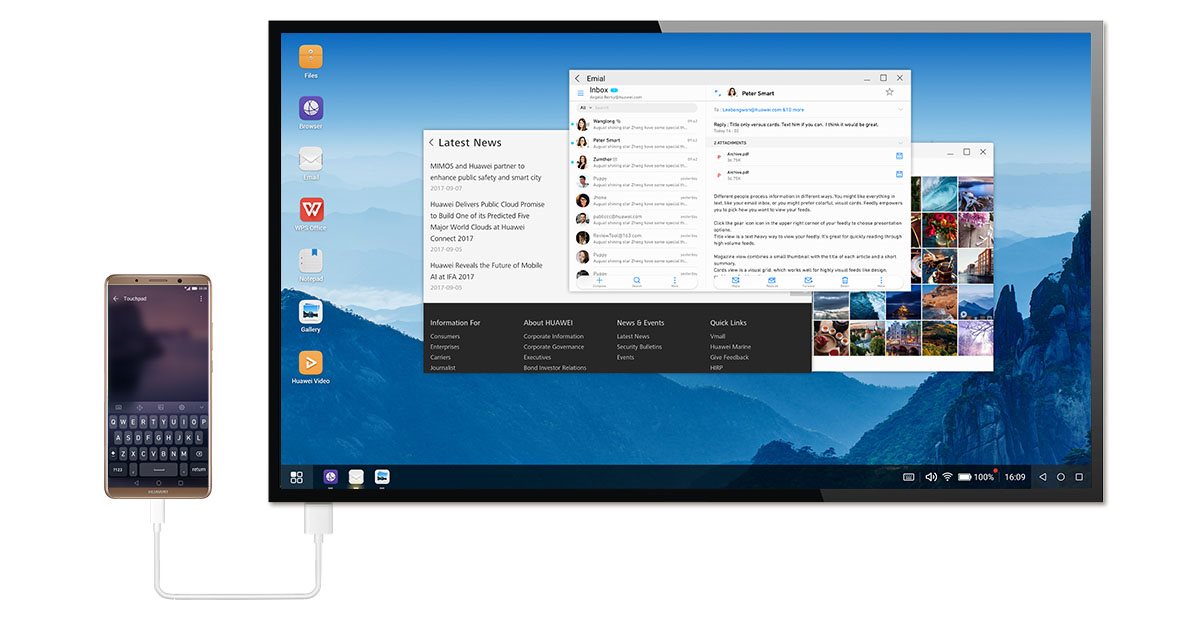 PC režim Huawei Mate 10 Pro