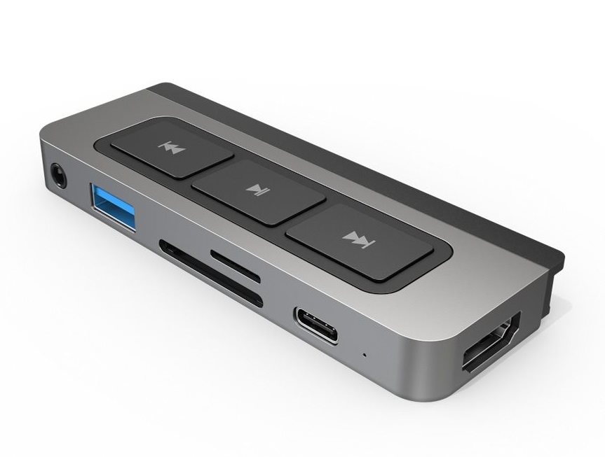 HyperDrive Media 6v1 USB-C Hub Port Replikator HyperDrive Media 6v1 USB-C Hub Port Replikator