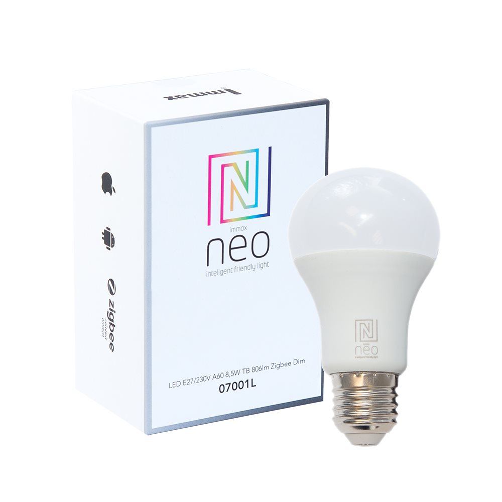 Immax Neo LED E27 8,5W 806lm Zigbee Dim RGBW