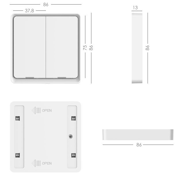 Immax NEO Smart vypínač 2tlačítkový Zigbee 3.0