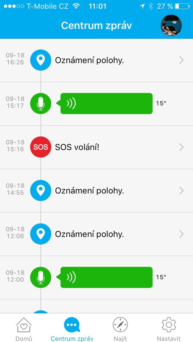 Hodinky intelioWATCH modré dětské