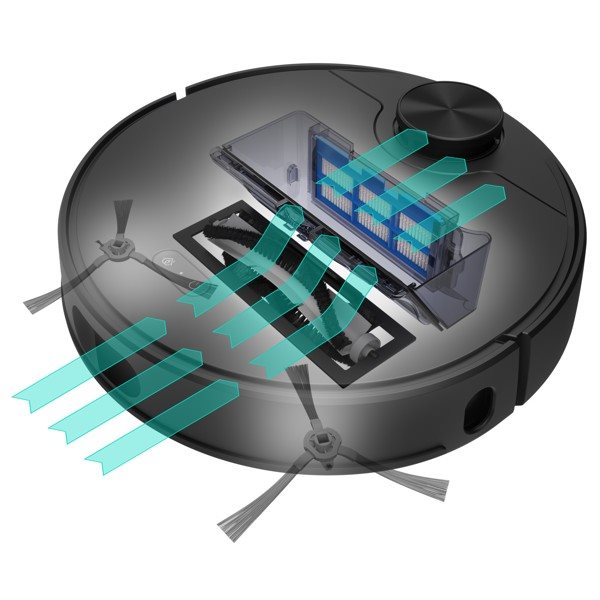 Niceboy ION Charles i9 Black Robotic Vacuum Cleaner