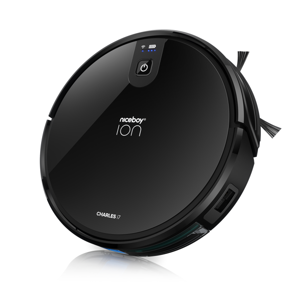 Niceboy ION Charles i7 Robotic Vacuum Cleaner Black with Mop