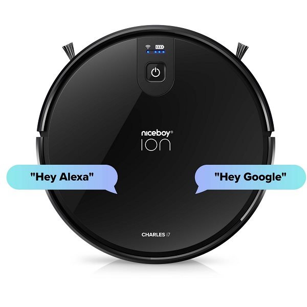 Niceboy ION Charles i7 Robotic Vacuum Cleaner Black with Mop