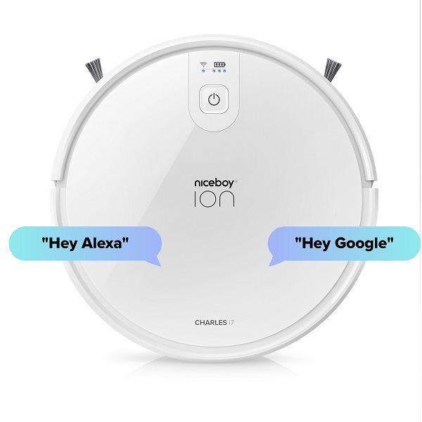 Niceboy ION Charles i7 Robotic Vacuum Cleaner White with Mop