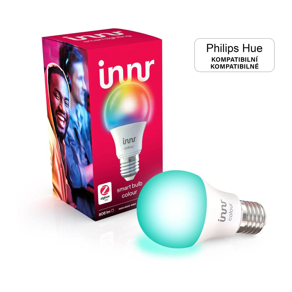 Intelligente LED-Glühbirne Innr E27 Farbe mit einem Durchmesser von 60 mm