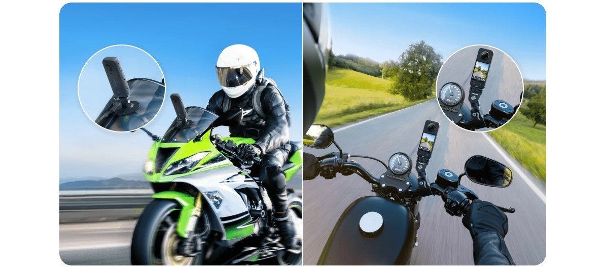 Príslušenstvo pre akčnú kameru Insta360 Motorcycle Accessories Bundle