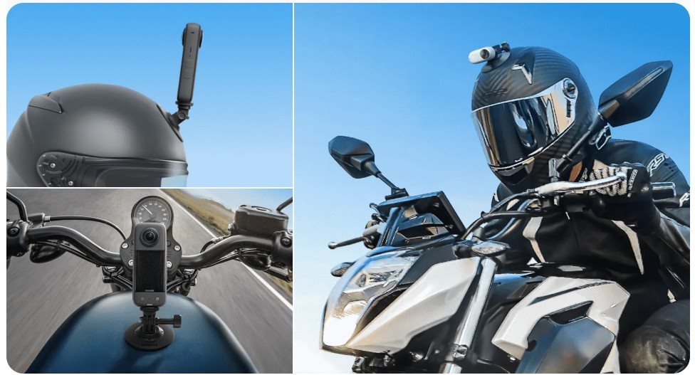 Príslušenstvo pre akčnú kameru Insta360 Motorcycle Accessories Bundle