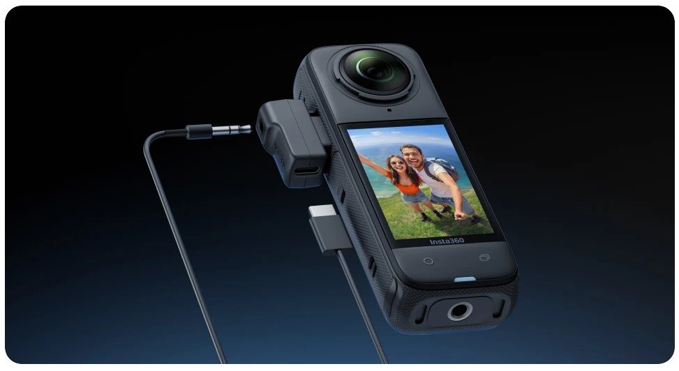 Príslušenstvo pre akčnú kameru Insta360 X4 Mic Adapter