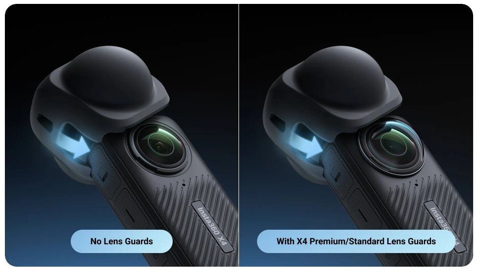 Príslušenstvo pre akčnú kameru Insta360 X4 Lens Cap