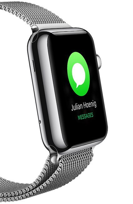 Apple watch series 3 42mm stainless steel hot sale case with milanese loop