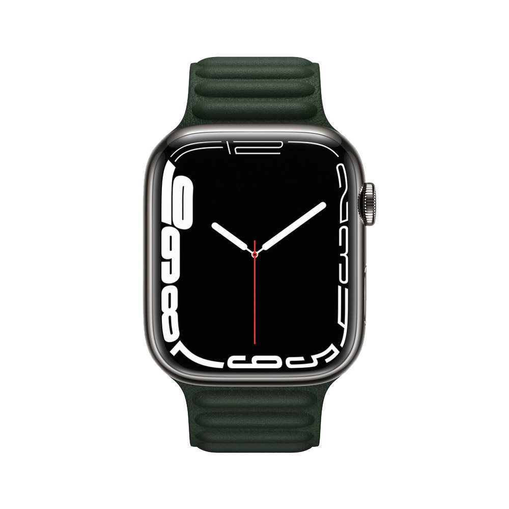 Chytré hodinky Apple Watch Series 7 45mm Cellular Půlnočně šedý hliník s půlnočním sportovním řemínkem