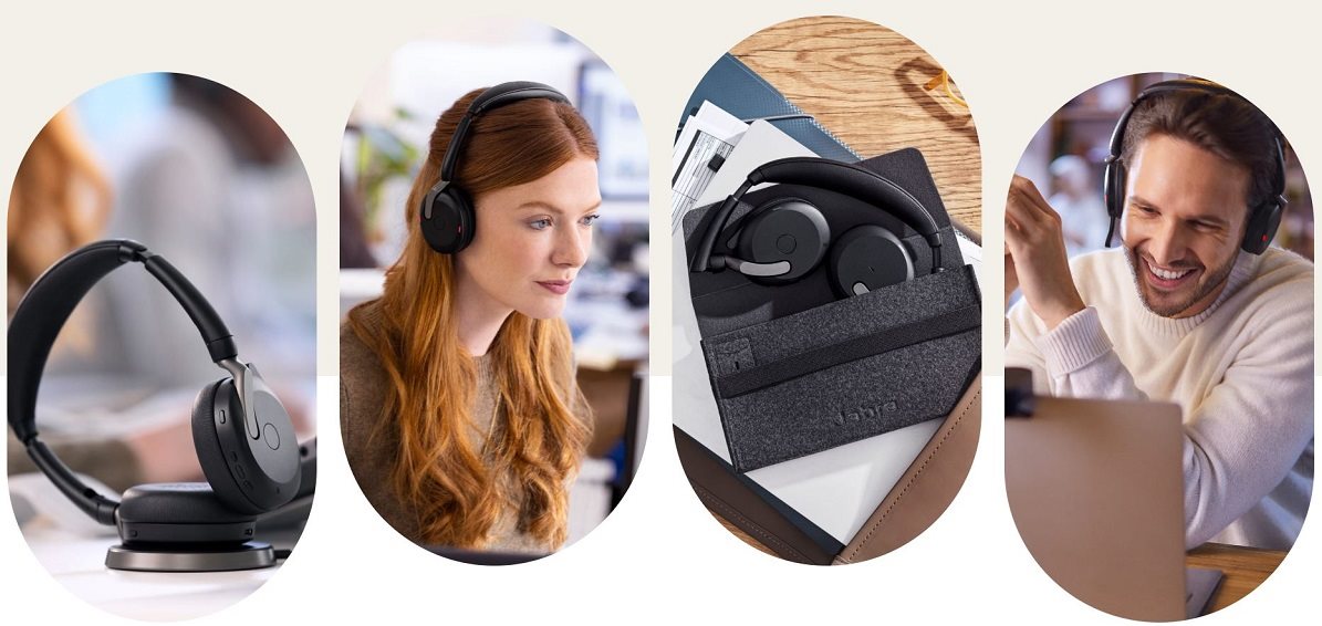 Jabra Evolve2 65 FLEX LINK380A MS Stereo wireless headphones