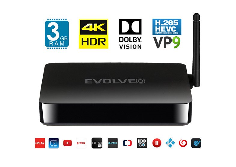 EVOLVEO MultiMedia Box M8 Podpora 4K obsahu