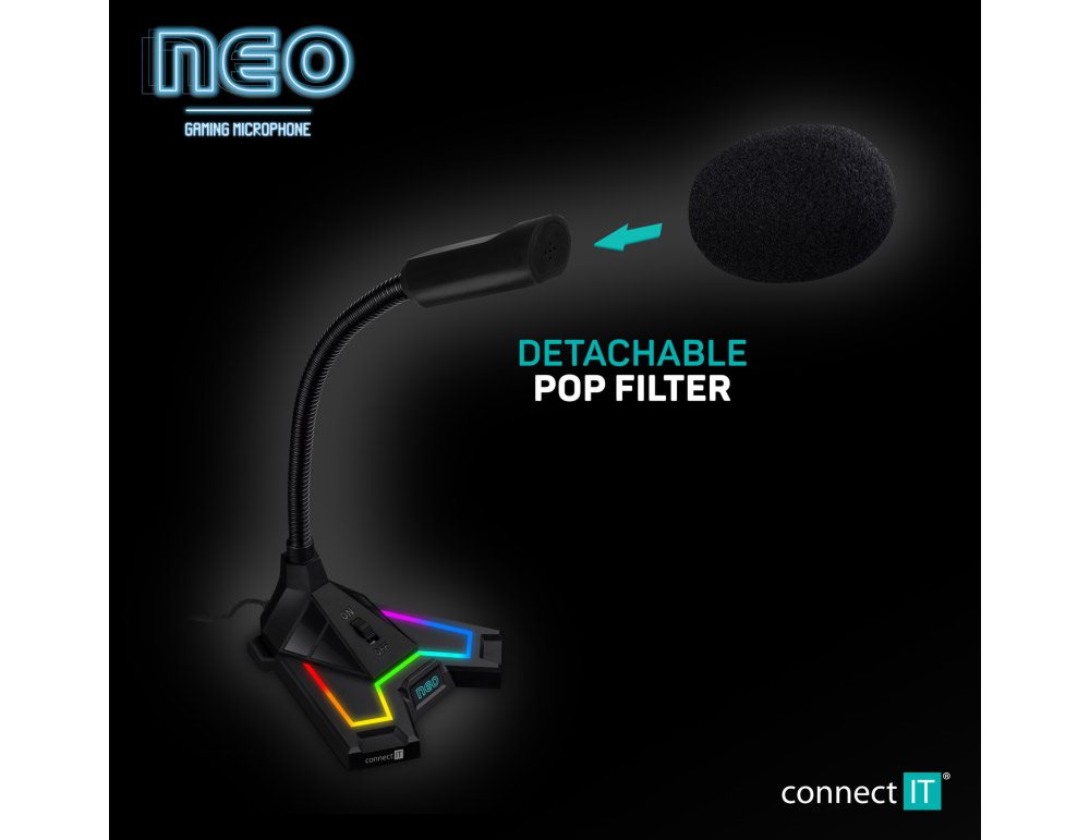 Mikrofon CONNECT IT NEO RGB ProMIC
