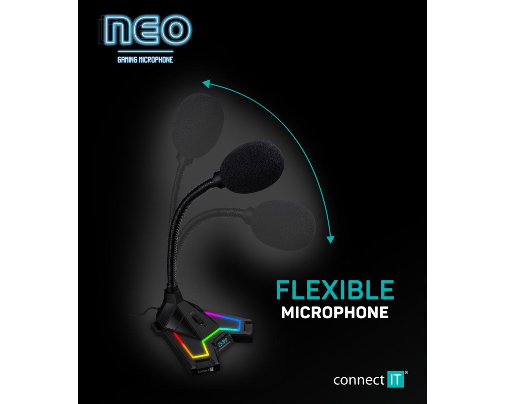 Mikrofon CONNECT IT NEO RGB ProMIC
