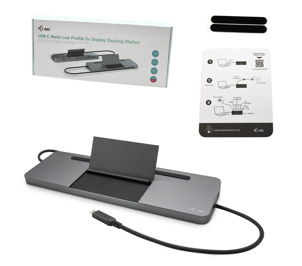 i-tec USB-C Metal Low Profile Triple Display Docking Station