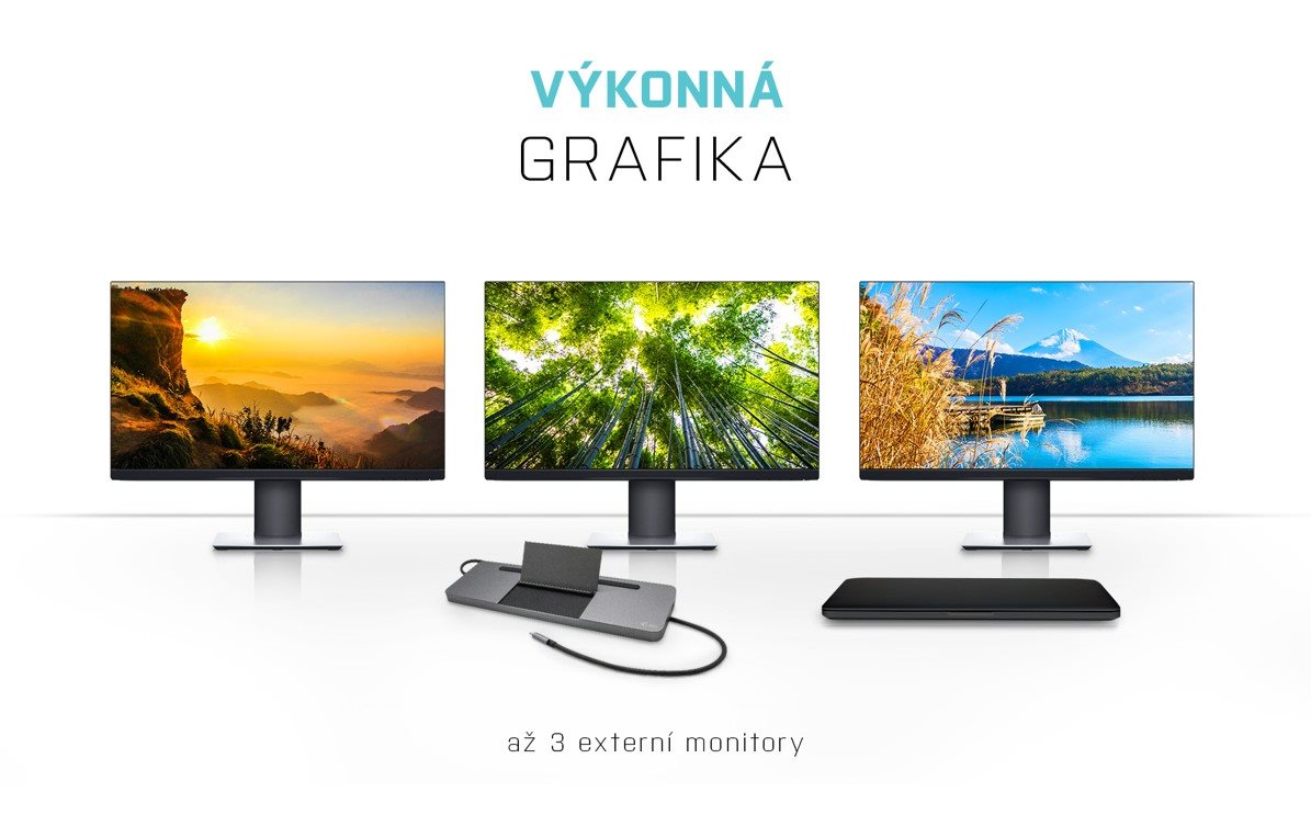 Dokovací stanice i-tec USB-C Metal Low Profile Triple Display Docking Station
