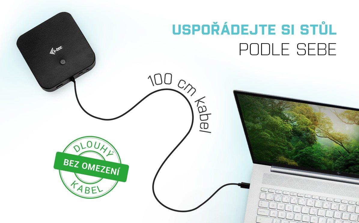 Dokovací stanice i-tec USB-C Dual Display Docking Station