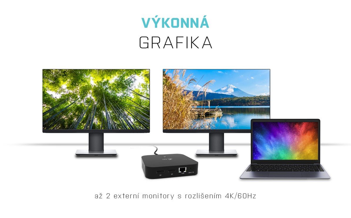  Dokovací stanice i-tec USB-C Dual Display Docking Station