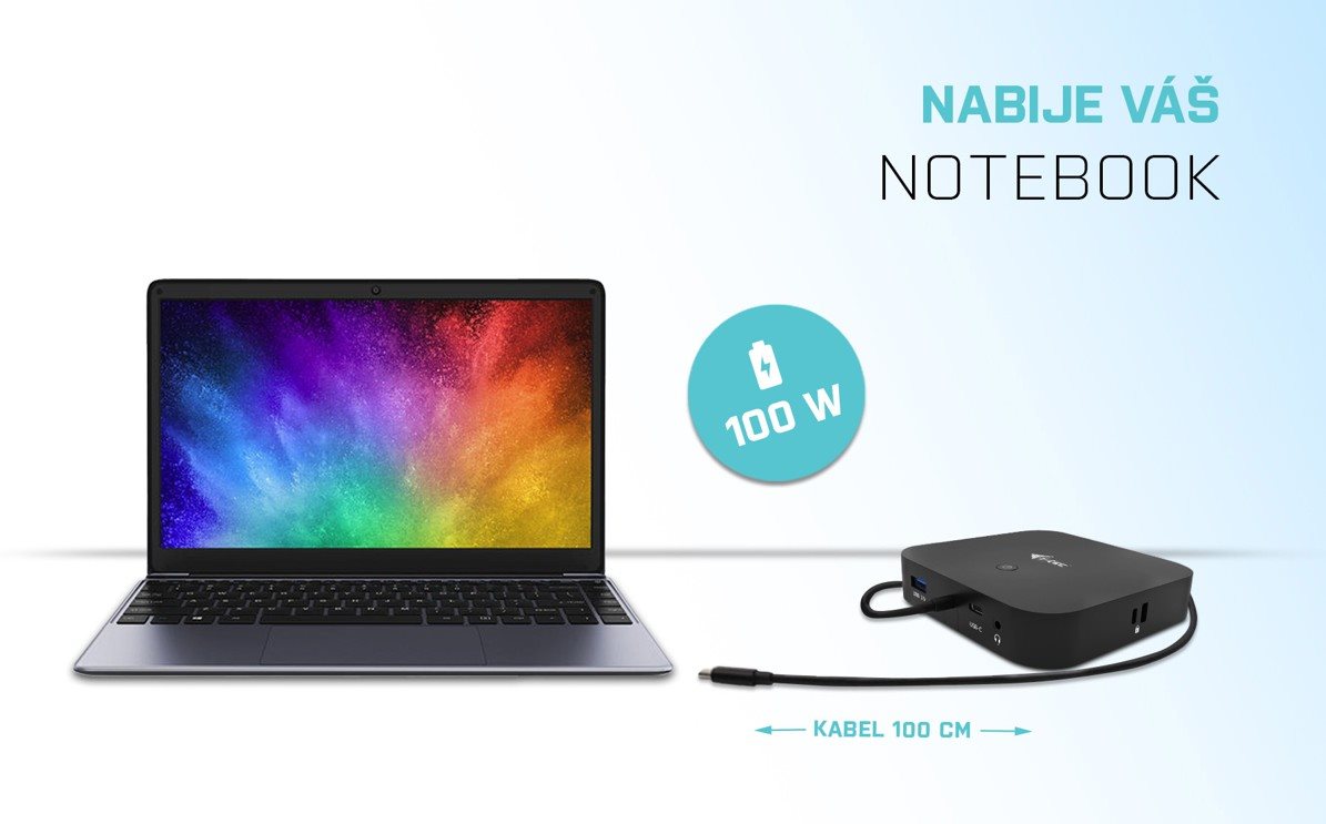  Dokovací stanice i-tec USB-C Dual Display Docking Station