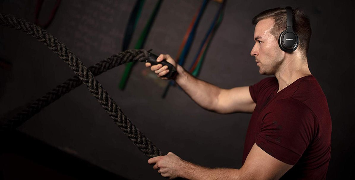 Philips ActionFit TASH402BK Bezdrátová náhlavní sluchátka