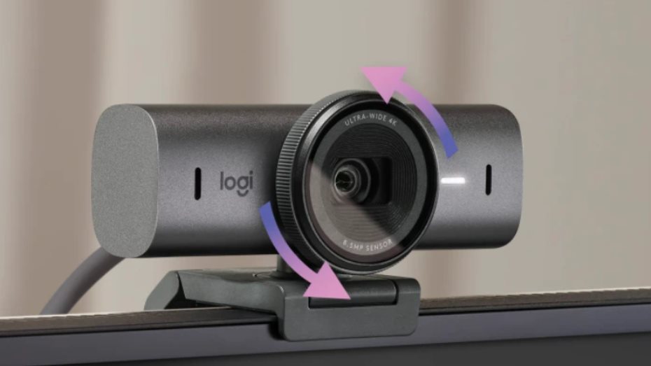 Kamera na PC Logitech MX Brio 4K Ultra HD Webcam, Pale Grey