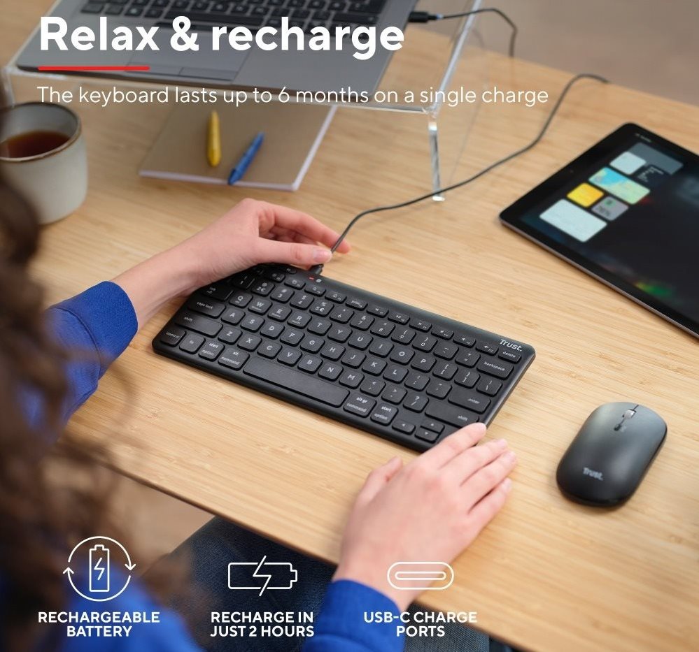 Trust LYRA Compact Wireless Tastatur Trust LYRA Compact Wireless Tastatur