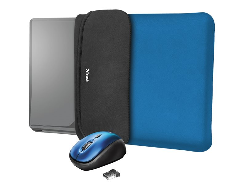 TRUST YVO MOUSE & SLEEVE BLUE TRUST YVO MOUSE & SLEEVE BLUE