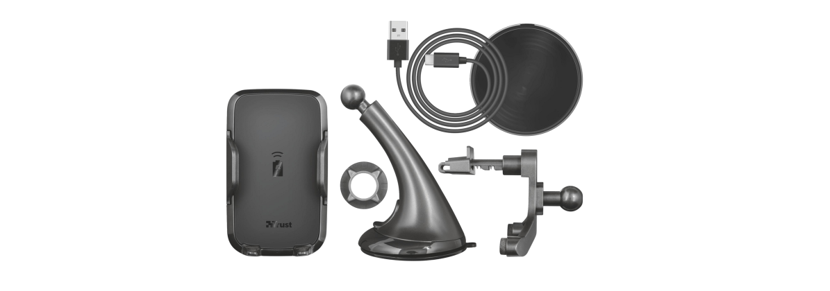 Trust Yudo Wireless Charging Car Phone Holder