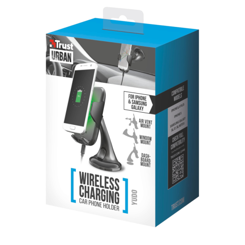Trust Yudo Wireless Charging Car Phone Holder