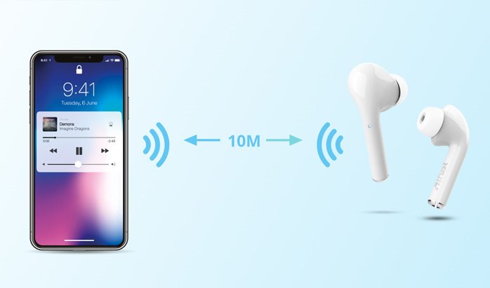 Bluetooth 5.0 Trust Nika Touch Bluetooth biele
