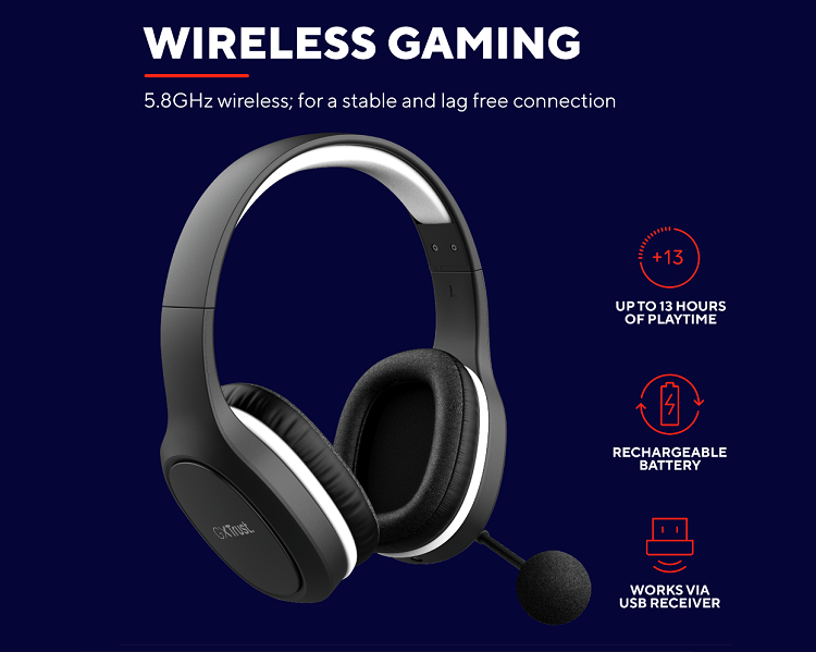 Gaming-Headset Trust GXT 391 THIAN WIRELESS HEADSET