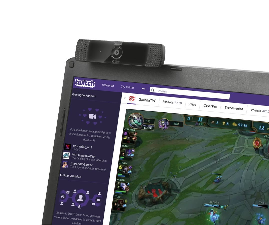 Krásne priľne k akémukoľvek monitoru alebo displeju Webkamera Trust GXT 1160 Vero