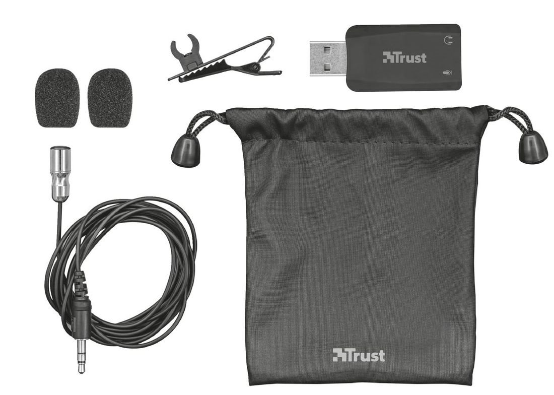 Klopový mikrofon Trust Lava USB-Clip-on - příslušenství