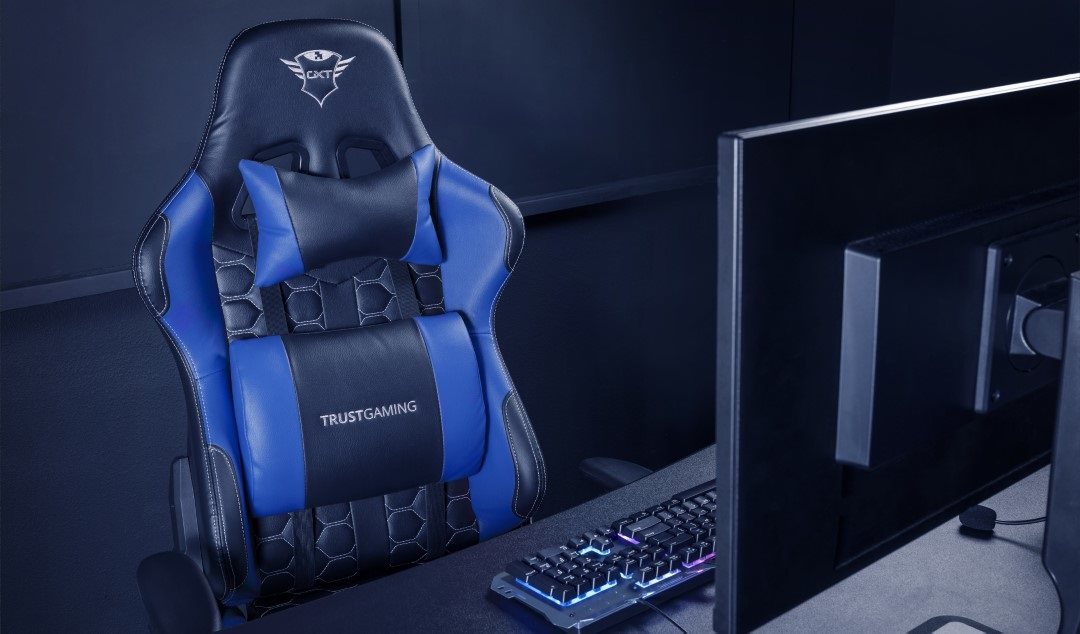 Herní židle Trust GXT 708B Resto Chair Blue