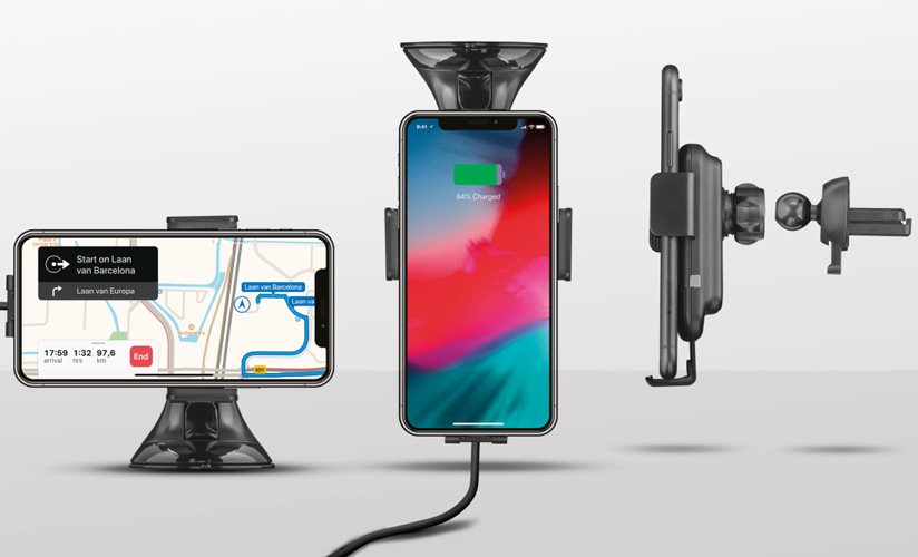 TRUST Juvo10 Car QI Phone Holder Snadná montáž