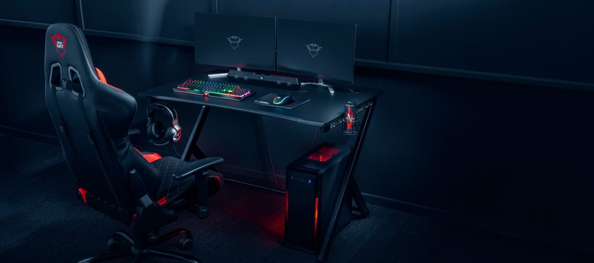 Trust GXT 711 Dominus Gaming Desk Ergonomický herní stůl