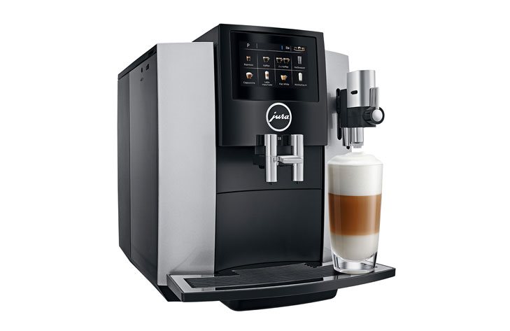 JURA S8 Moonlight Silver Automatic Coffee Machine Prémiový design